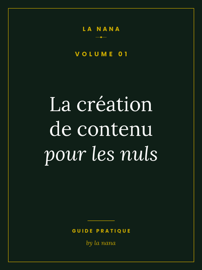 La création de contenu pour les nuls